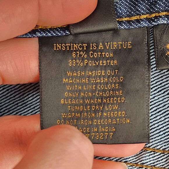 Helix Jeans Mens 38X32 Blue Slim Bootcut Dark Wash Casual Denim Classic Comfort - Picture 11 of 11